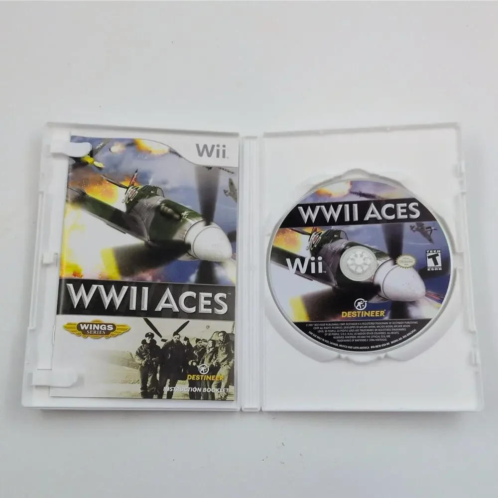 WWII ACES Nintendo Wii Video Game Flight Combat Dogfighting Multiplayer Tested